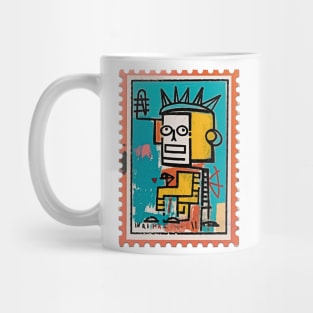Basquiat Inspired Post Stamp Mug